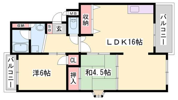 伊川谷駅 バス12分  大津和下車：停歩1分 4階の物件間取画像